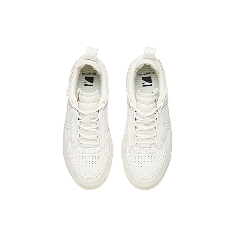 Anta Lifestyle Series Trendy Low-Top Skate Shoes Women Sneakers White Gray 922048020-2