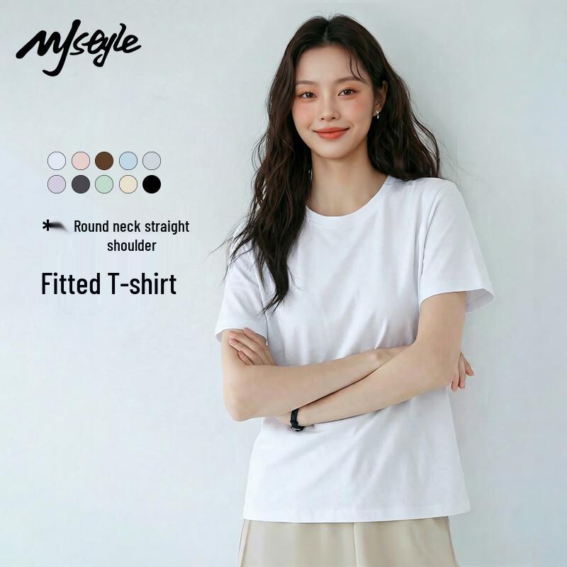MJ STYLE Women s Round Neck Short Sleeve T-Shirt XL
