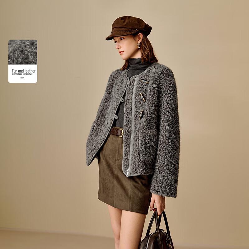 

INMAN Women s Faux Shearling Toggle Jacket