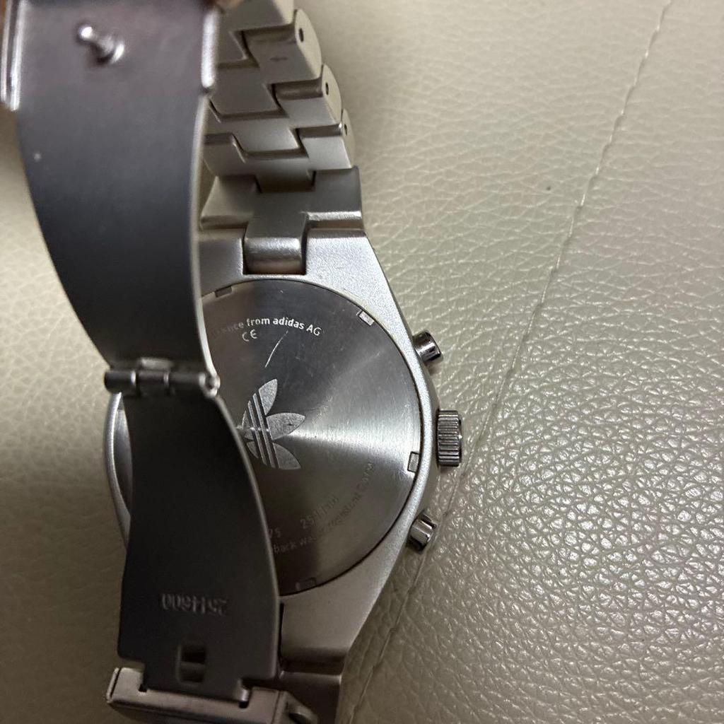Used Price Reduced Adidas Silver Stainless Steel Quartz Watch