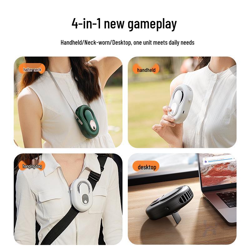26-Year Bestseller: Portable Waist-Hanging, Desktop, Neck-Hanging, Clip, Backpack, Handheld Fan with Strong Wind Power