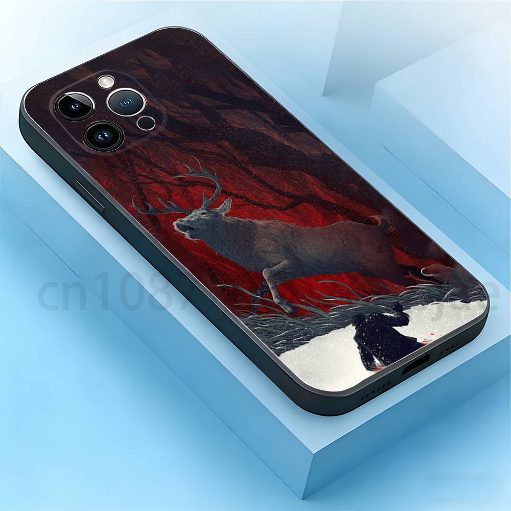 

Hannibal Will Graham Phone Case For iPhone 17,16,15,14,13,12,11,Plus,Pro Max,Mini,Soft Silicone Black Cover iPhone14