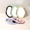 Artistic Cloud Shape Makeup Mirror for Desk and Tabletop Vanity Mirror with Adjustable Brackets Aesthetic Mirror Decors