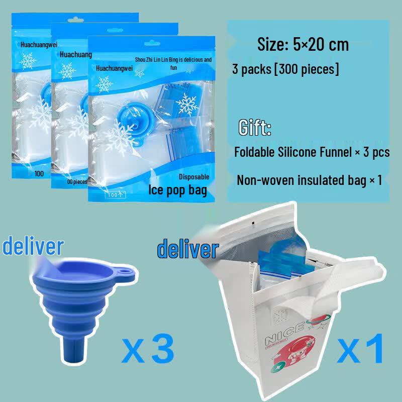 Qiwei Disposable DIY Ice Pop Bags