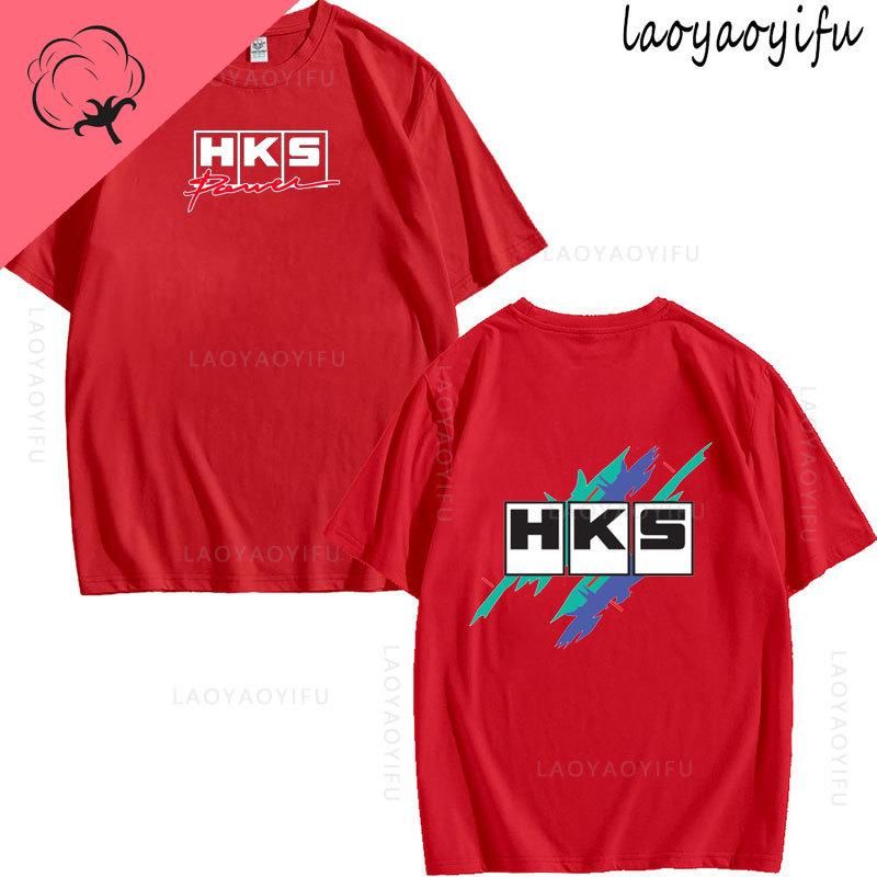 JDM Modified Car HKS ENDLESS Theme 100Cotton Mens Womens Fashion High Quality Oneck Casual Summer TShirt Printed Fashion
