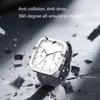 Watch Cover Full Coverage Shell for Active 2 Square/2s Scratchproof Metal Bumper Frame Case Housing Easy Installation