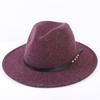 Popular European and American High-end Wool Top Hat, Men's and Women's Fashion Versatile Elegant Top Hat Jazz Hat