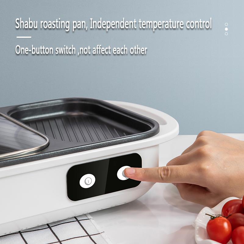 Hot Pot Household Mandarin Duck Multi-function All-in-One Electric Cooker 220V Househould Non-stick Cooking