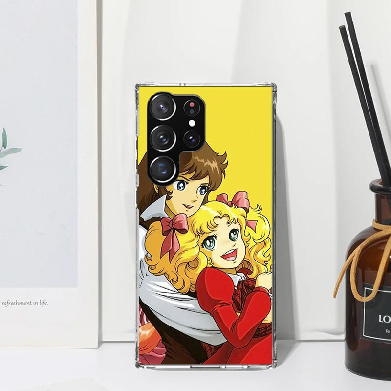 Anime Candy Phone Case For Samsung Galaxy S25 S24 S23 S22 Ultra S21 FE S20 Plus S10 + S10E Art Fundas Back Cover S24 S23 S22 S21