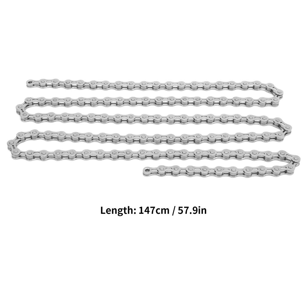 VG Sports 8 Speed Bike Chain Lightweight Half Hollow 1/2x3/32 Inch 116 Links Bicycle Chain for Mountain Bike