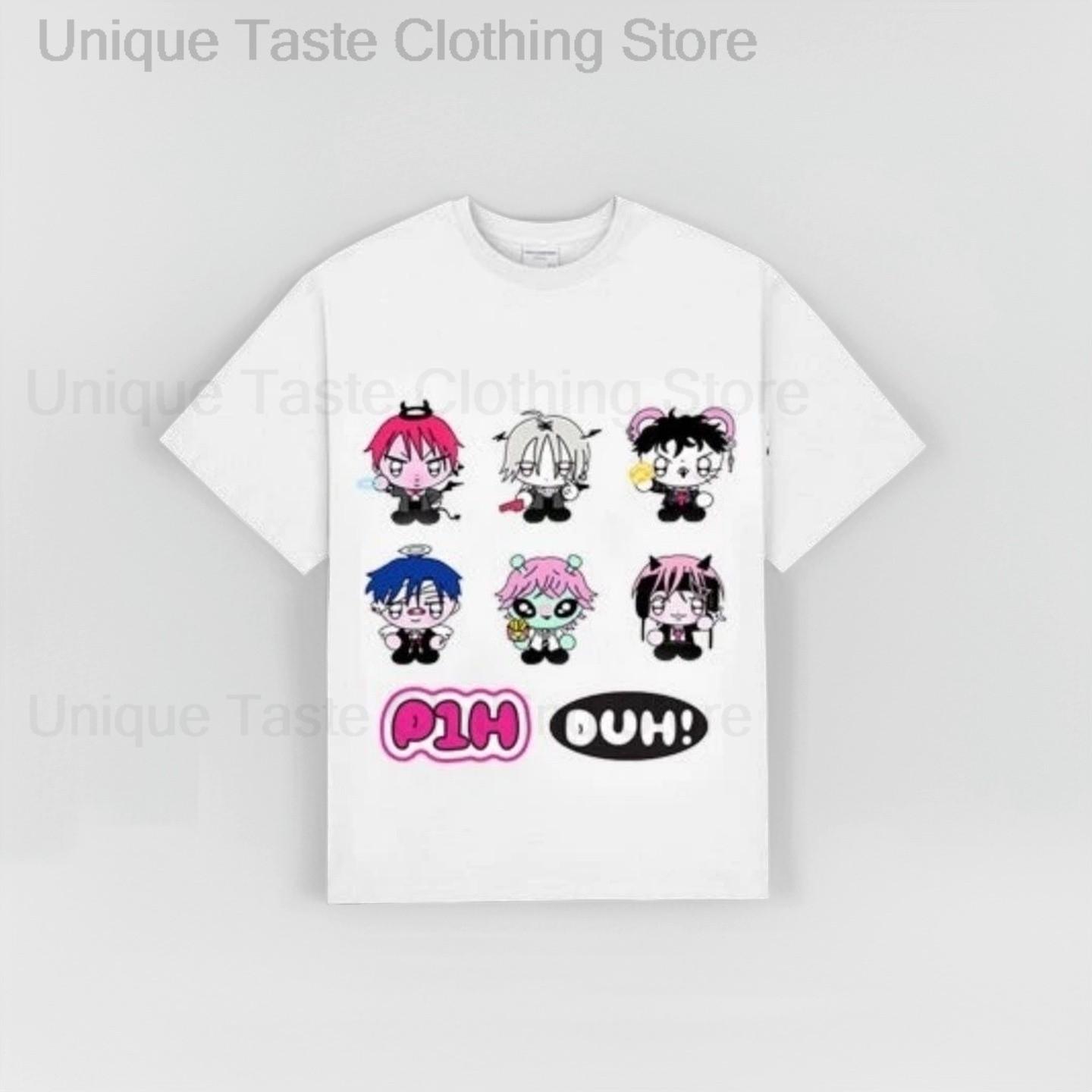 2025 P1Harmony DUH T Shirt P1h JONGSEOB JIUNG KEEHO THEO INTAK SOUL Print Tshirt Kpop Unisex Women Cotton Short Sleeve Tee Tops S