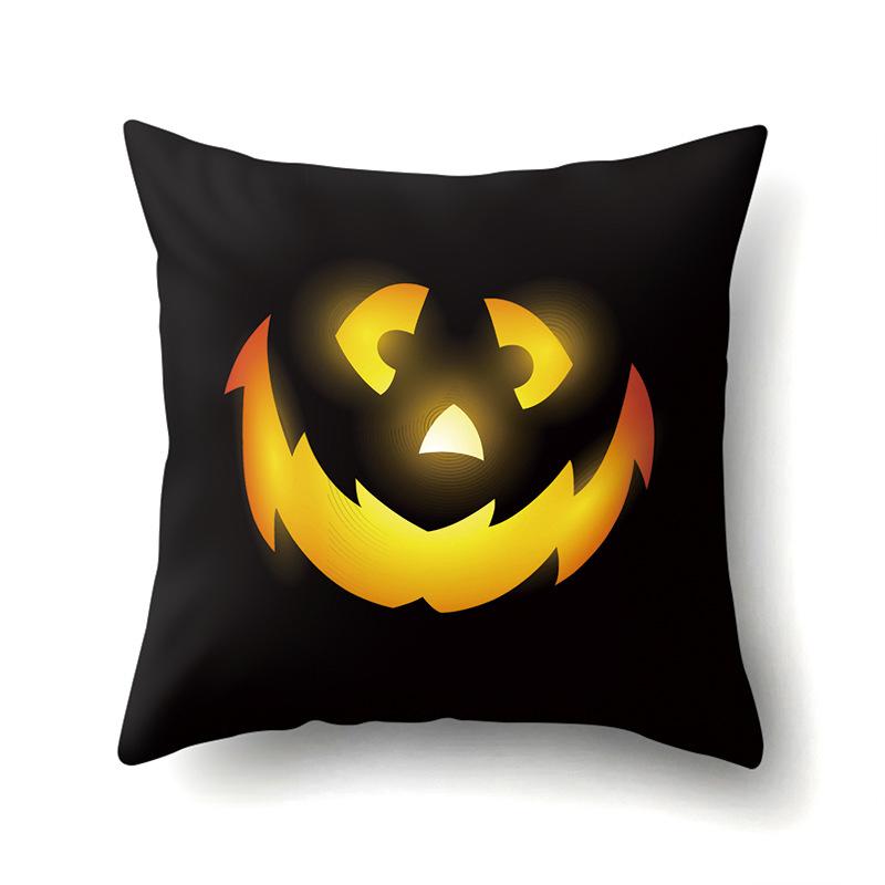 Halloween Pillowcase Car Waist Pillow Pumpkin Sofa Cushion Cover Office Home Living Room Pillowcase