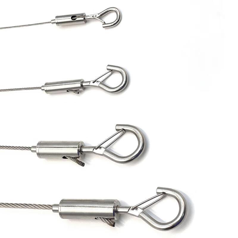 Jundingying Outdoor Adjustable Steel Wire Rope with Safety Hooks