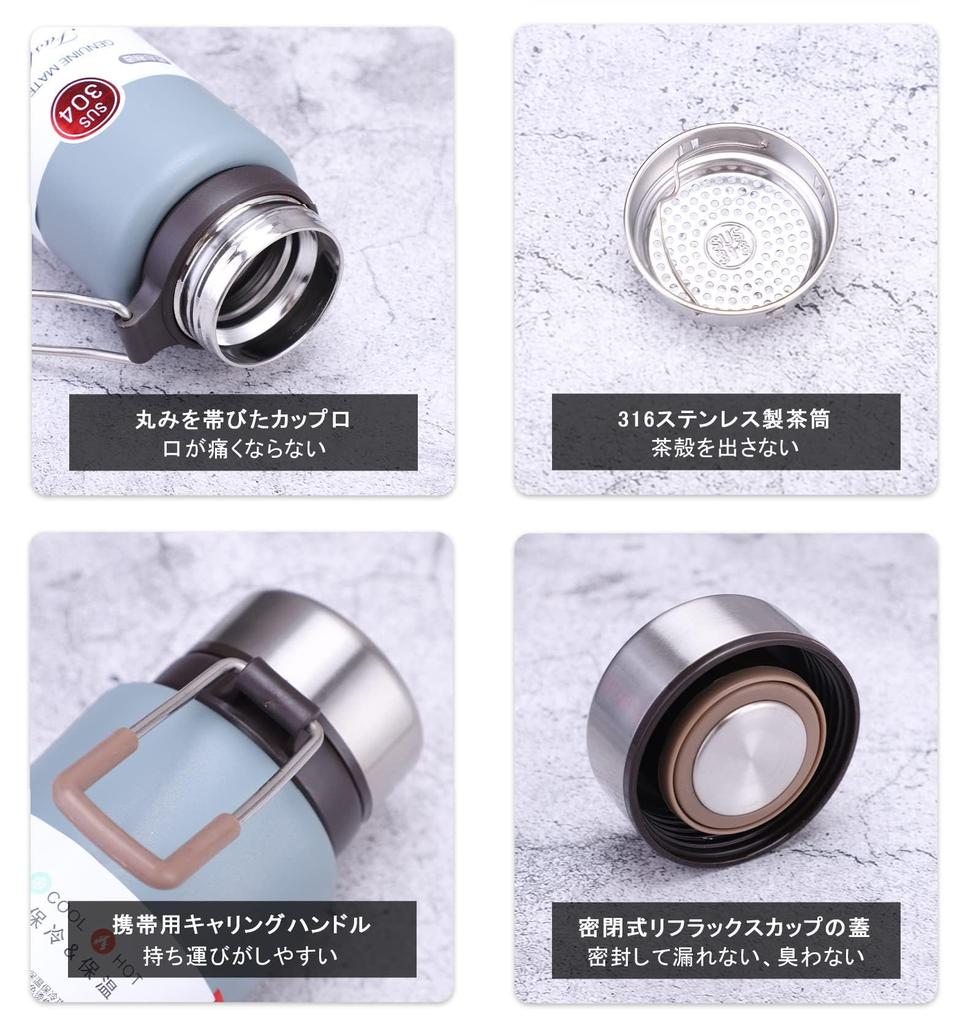 Water 304 Stainless Portable Separation of Tea and Safety Stainless Steel Mug Thermal Thermal Water Direct Mug Heat and Cold Sweet Vacuum Double Girls