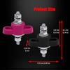 1/4" Stud Remote Battery Terminals 12V 150A, Ampper M6 Single Stud Battery Junction Post Thru Panel Remote Terminal Jumper Post Feed Through W/Cover
