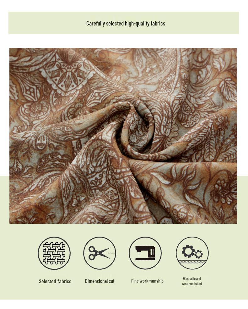 Mother's Summer Fashion: Elegant Hollow-Out Top & Printed Skirt Set for a Youthful Style