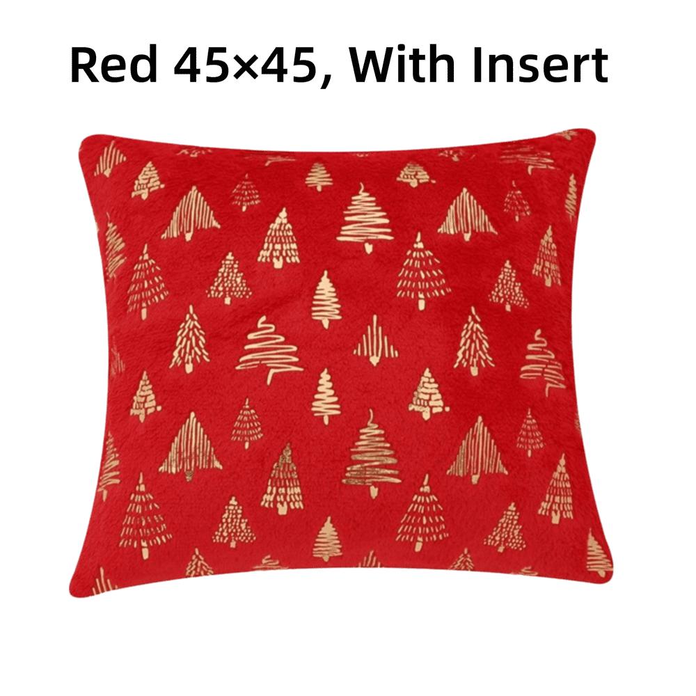 Nordic Golden Embroidery Pillow Cover Plush Throw Pillow Decorative Sofa Pillowcase  Party