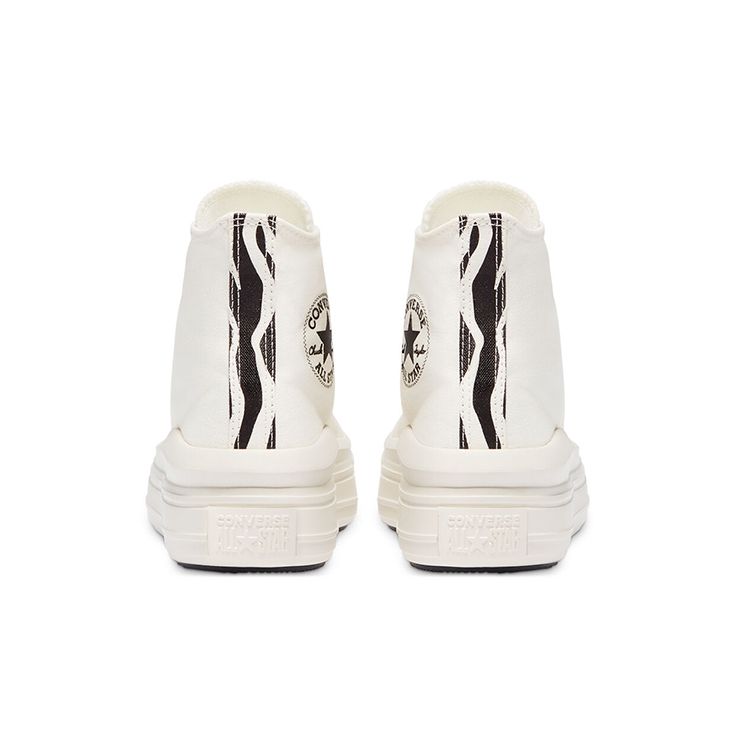 Converse Chuck Taylor All Star Move High Archive Print - Egret Women Sneakers Cream Black 570974C