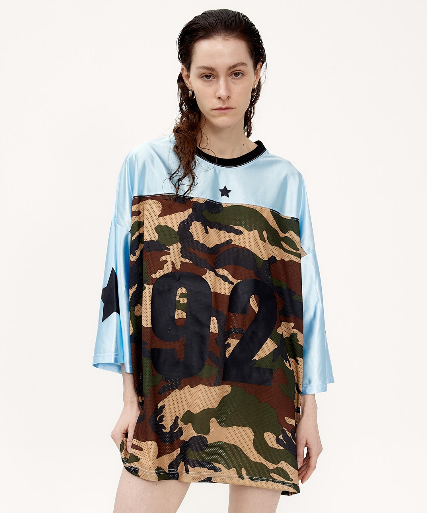 Kime Camo Football T-Shirt (Blue) Blue