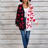 Women's Casual Fashion Cardigan Heart Sweater Knitted Cardigan Bottoming Shirt