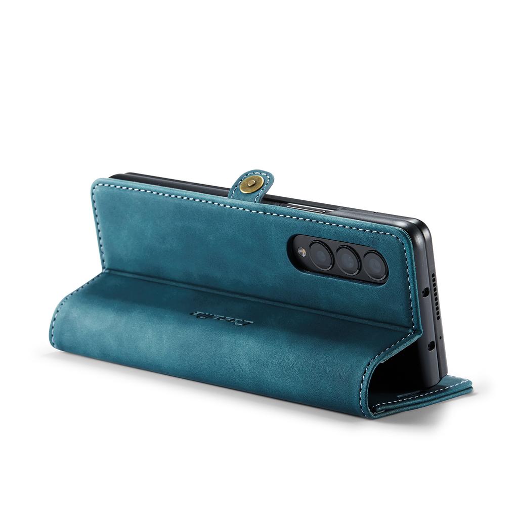 For Samsung Z Fold4 Leather Cell Phone Wallet Case For Samsung Galaxy Z Fold4 Fold 4 5g Zfold4 Full Body Cover Card Slot