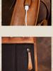 Johnature Mochila Vintage de cuero genuino para mujer, bolso de viaje de gran capacidad para ocio, Cuero de vaca Real, mochilas creativas