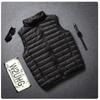 Sleeveless Down Jacket For Men Pure Warm Pocket Vest Coat High Quality Lightweight Down Duck Vest Coats Male