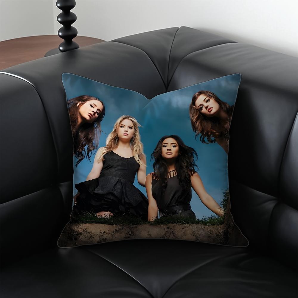 PPretty Little LLiars tv Cushion Cover Pillow Case Antidustmite Invisible zipper silky plush cushion