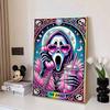 Full Round Diamond Painting Pink Skull Art Rhinestone Picture Mosaic DIY 5D Cross Stitch Embroidery Home Decoration