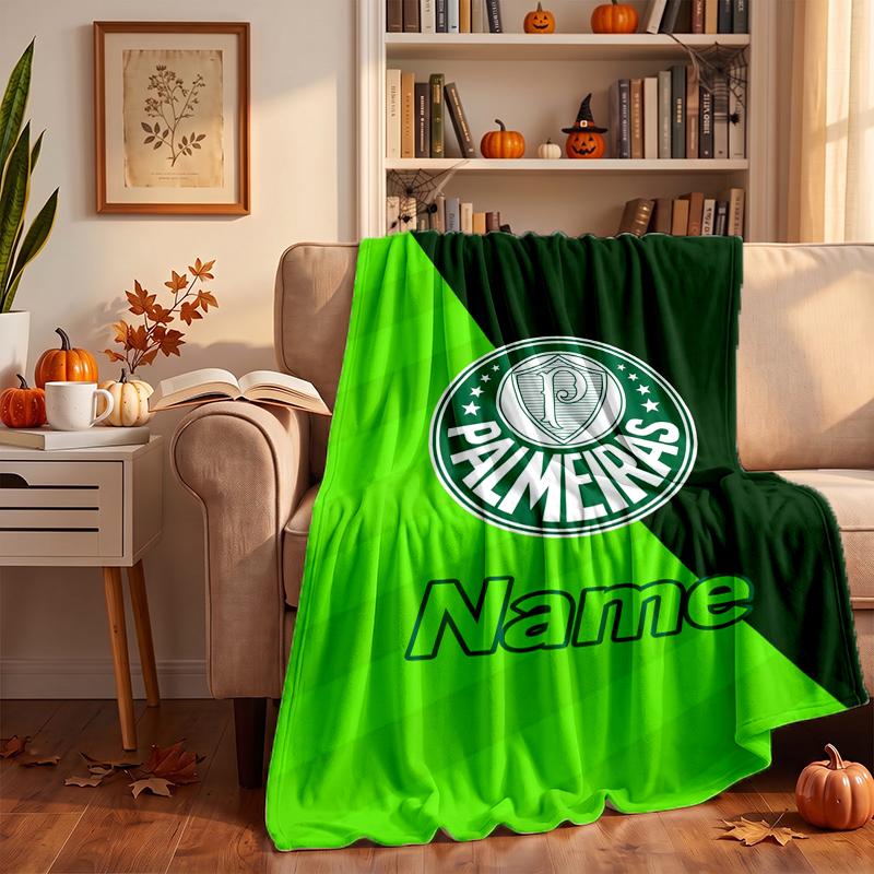 Sociedade Esportiva Palmeiras Custom Flannel Blankets Soft Warm Cozy Throws for Home Decor Holiday Gifts