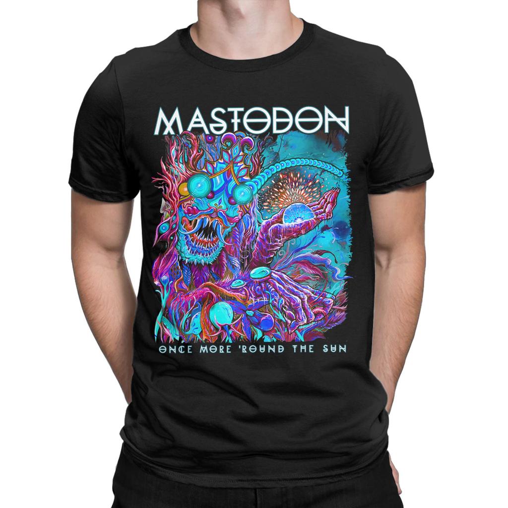 Mastodon OMRTS Blue Beast TShirt Summer  Novelty T Shirts Men Cotton ONeck Oversized Clothes Short Sleeve Classic Tops