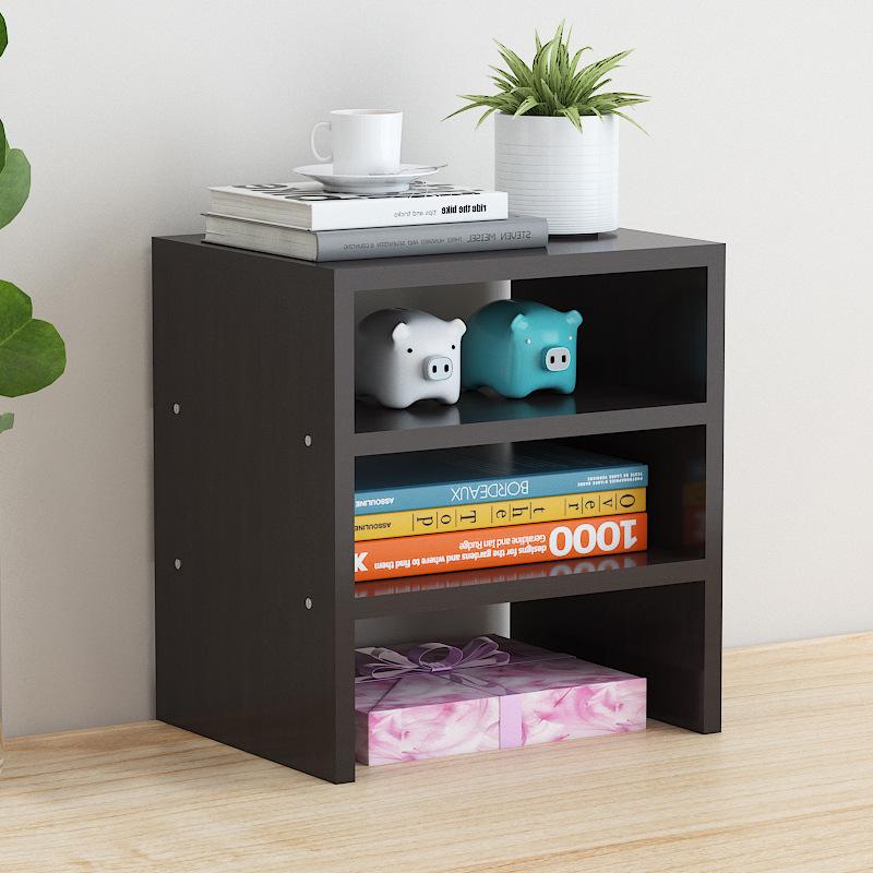 Desktop Monitor Stand with Drawer and Storage Shelf