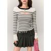 Autumn Sweaters Long Sleeve Knitted Sweater Women Pullovers New Slim O-Neck Striped Knit Sweater Pullover Women Tops Knitwears