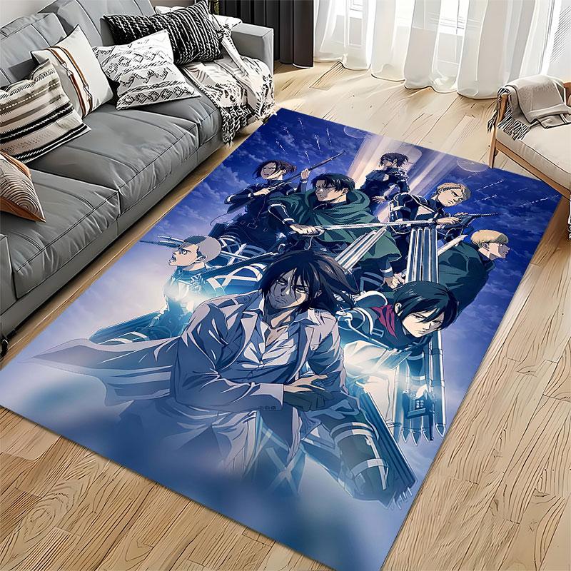 Anime Warrior Squad Design suitable as a non-slip mat for the living room or bedroom sofa