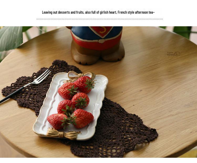 Bow-Shaped Creative Resin Jewelry and Dessert Tray