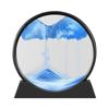 3D Moving Sand Art Picture Round Glass Deep Sea Sandscape Hourglass Quicksand Craft Flowing Sand Painting Office Home Decor Gift