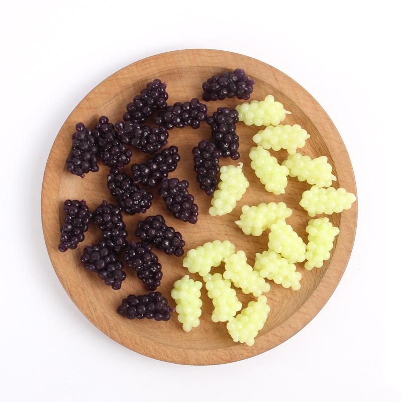TPR Soft Rubber Simulation Grape & Corn Stress Relief Toy - Mini Fruit Squeeze Model