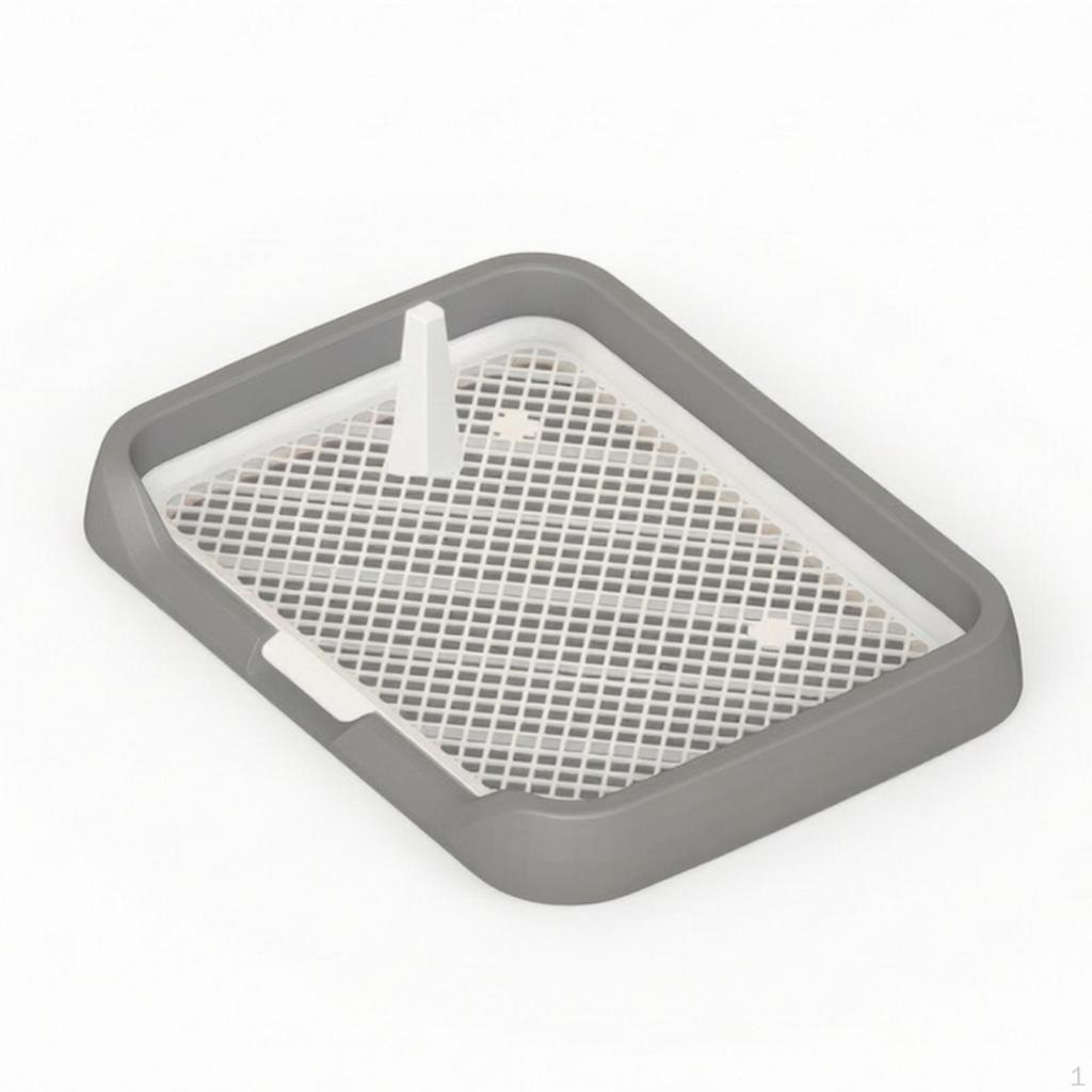 Dog Potty with Grate Easy to Hygienic Pet Toilet Tray Washable Puppy Training
