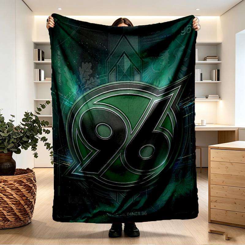 Hannover 96 Football Print Blanket - Soft & Comfortable, for Bedroom, Travel, Sofa, Home Decoration - Birthday Christmas Gift for Friend
