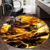 1PC Ghost Slayer's Night Round Rug for Livingroom,Bedroom, Palyroom, Chair Rug, Area Rug, Circle Carpet, Large Size Fan Christmas Gift