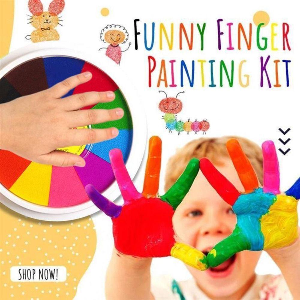 Quick-drying Finger Painting Inkpad Finger Drawing Graffiti Inkpad DIY Painting Ink Pad  Children