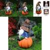 Dwarf Figurine Resin Craft For Garden Micro Landscape With Pumpkin Harvest Decor For Holiday Gift