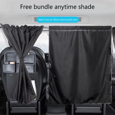 High Density Car Inner Divider Curtains Offer Superior Sun Protection Privacy In Stylish Designs Provide Block Sunlight