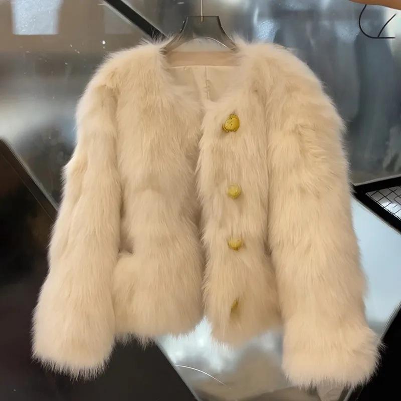Fur Jacket Women's Short Autumn and Winter New Mao Mao Jacket Foreign Style Young Top Thin Versatile Fashion Women's Clothing