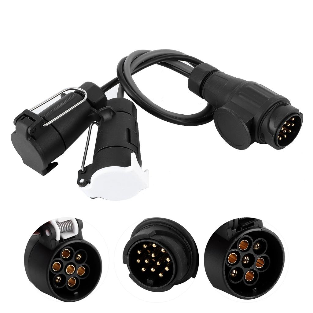 Anhängerstecker 13 auf 7 Pin N & S Konvertierungsadapter Wohnwagensteckdose