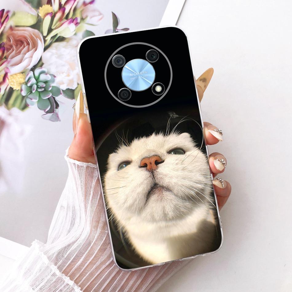 For Huawei Nova Y90 Y91 Cute Flower Butterfly Cat Painted Case For Huawei NovaY90 NovaY91 Soft Silicone TPU Phone Cases