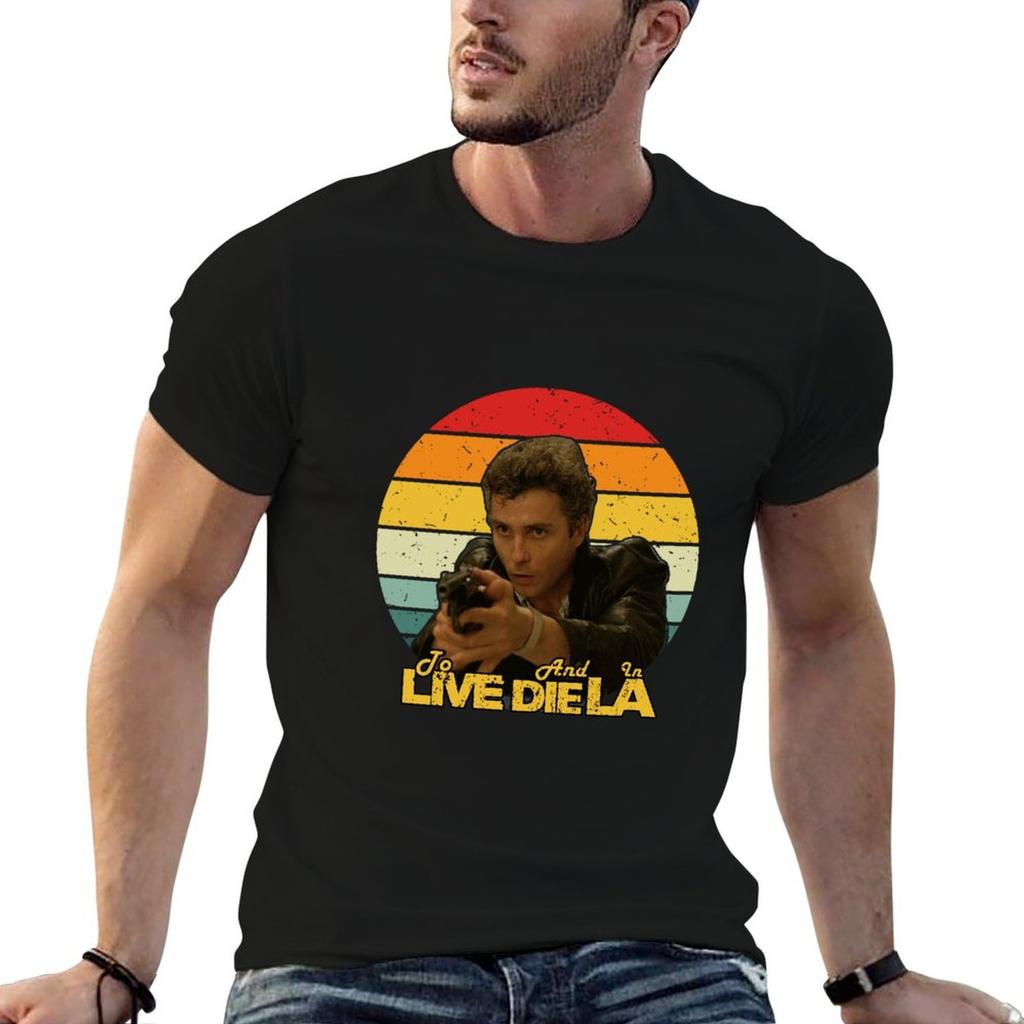 To Live And Die In La Vintage Movie Tshirt Customs Anime T Shirts Unisexs White T Shirts