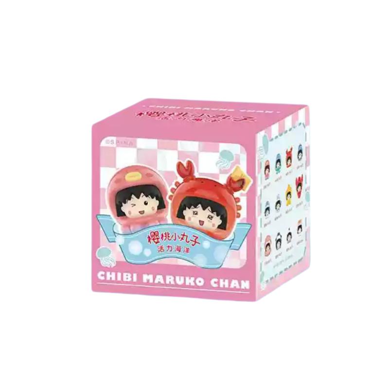 

Chibi Maruko-Chan Vigorous Ocean Series Blind Box Mini Cute Figurine Desktop Ornament Gift Anime Figure Creative Cartoon Toy