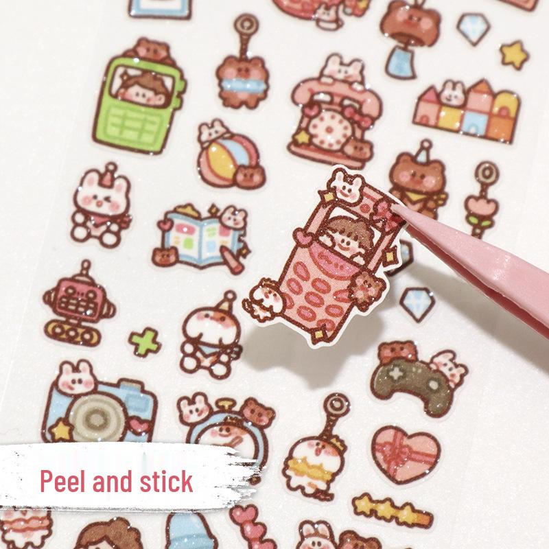 Muzili Deco Dot Stickers - Little Nose Ga - M5 Journal Decoration