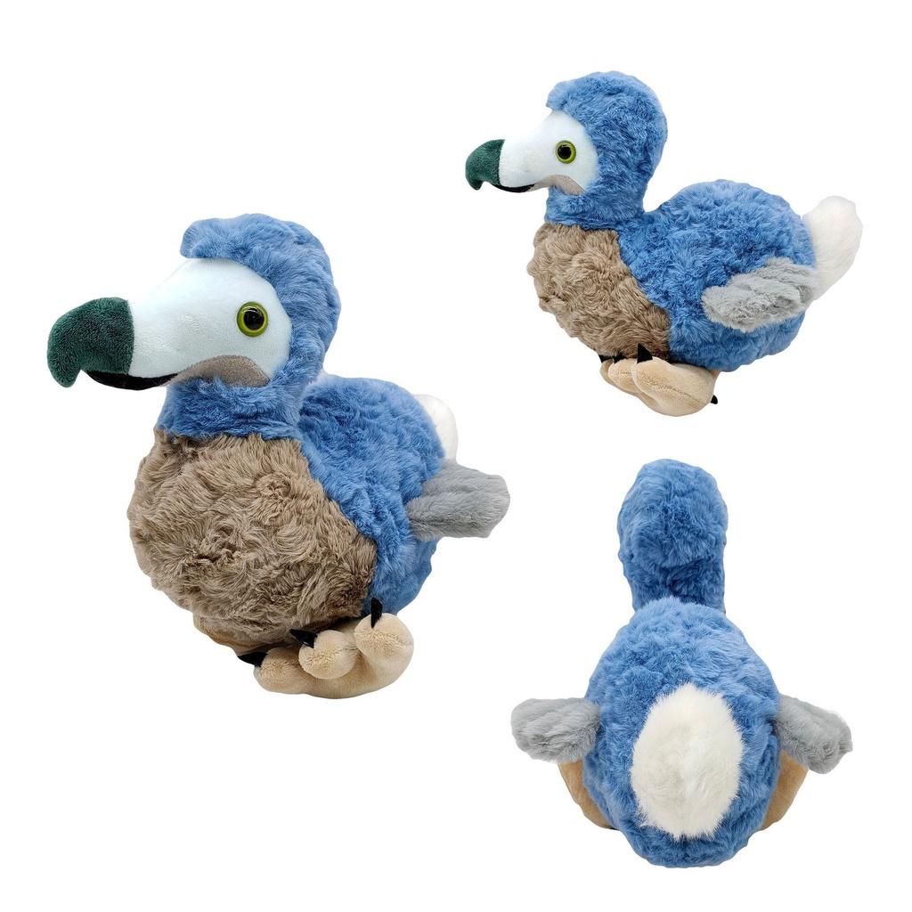 Cuddly 7.8in Dodo Plush Toy Blue Bird Soft Stuffed Animal Doll For Kids Xmas Gifts
